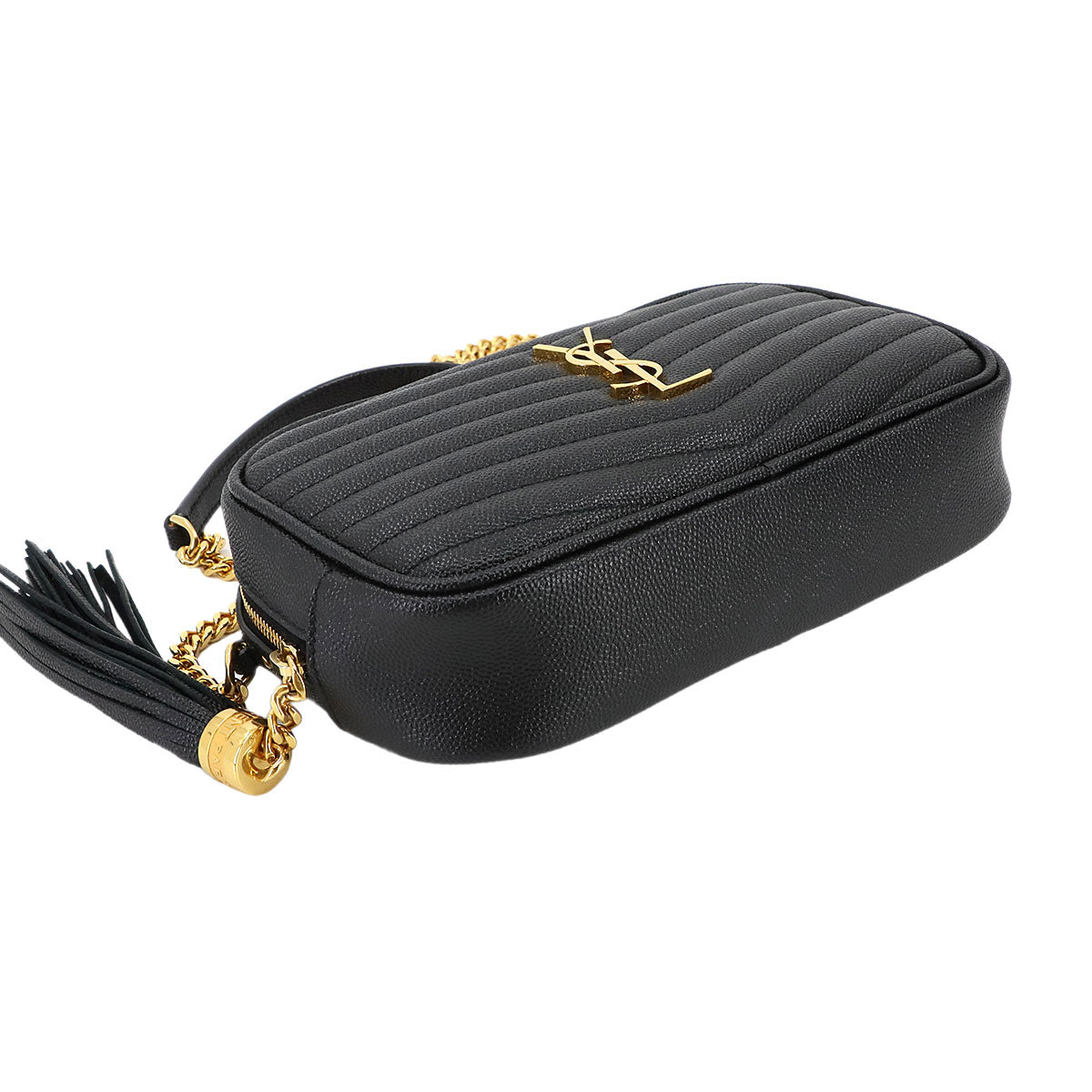 Lou Mini Chain Shoulder Bag Leather Black 618057 Purse
