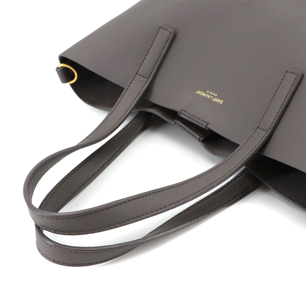 Shopping Toy 2way Tote Shoulder Bag Leather Gray 498612