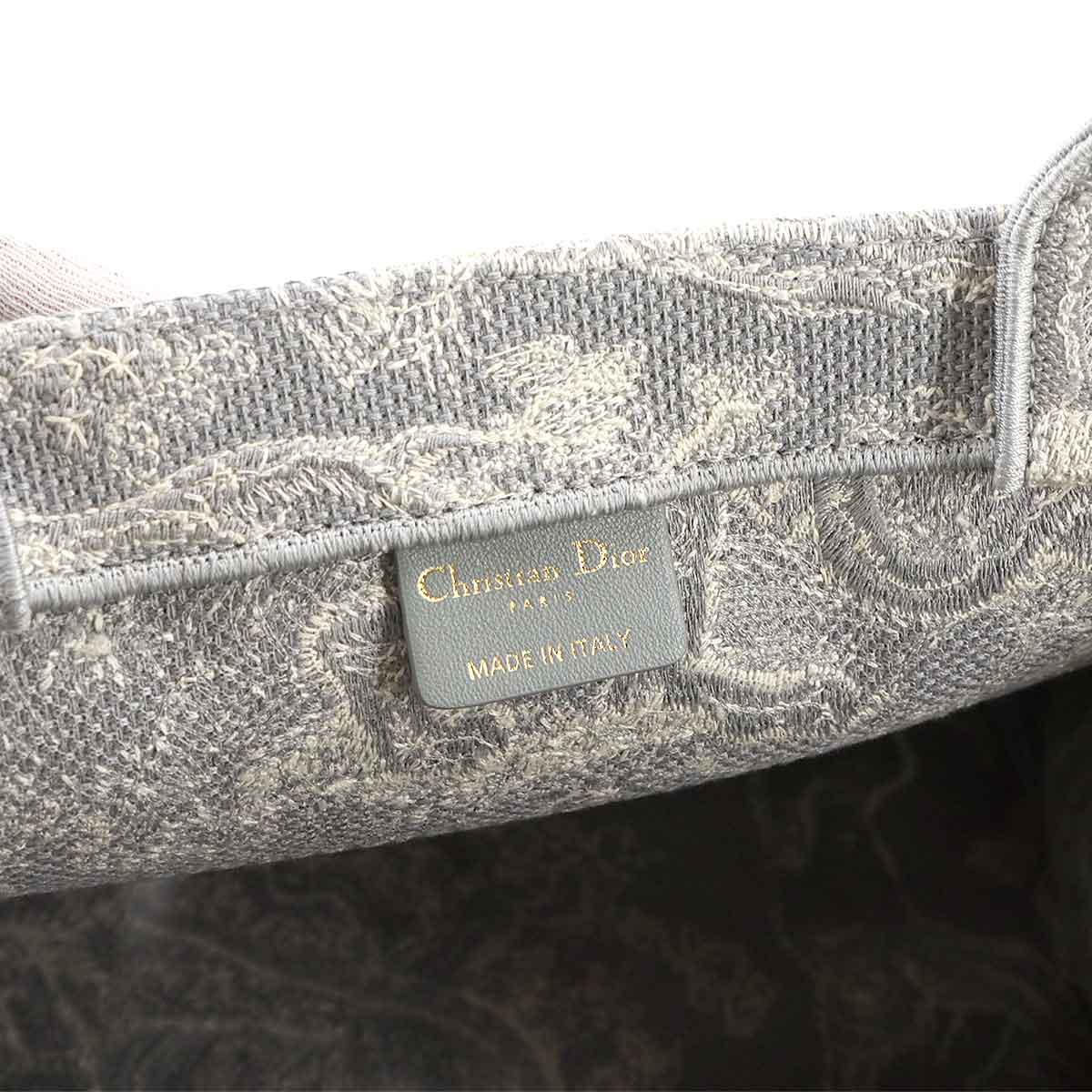 Toile De Jouy Book Tote Medium Bag Canvas Gray M1296ZRGO