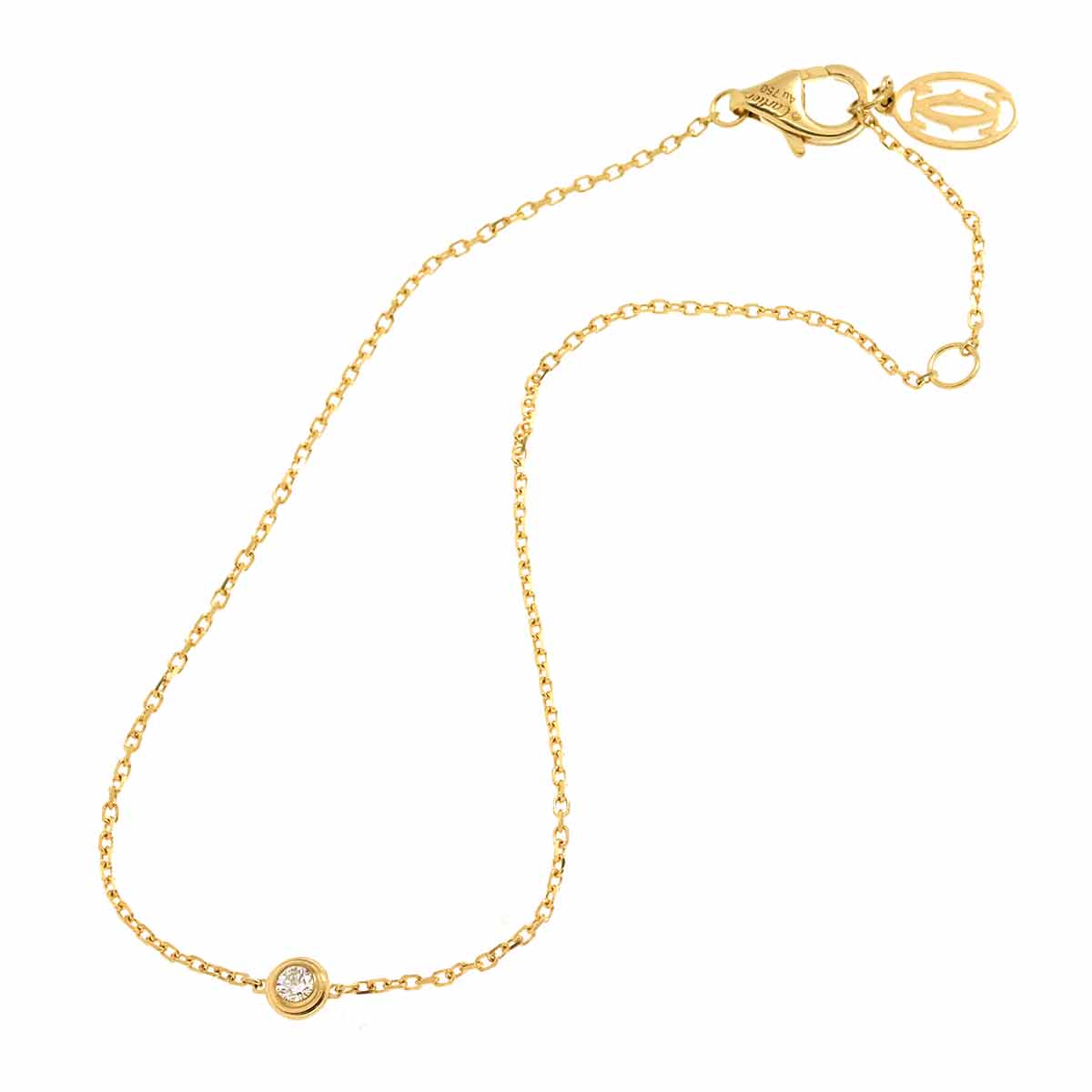 d Amour Diamond Bracelet XS 18K Yellow Gold 750