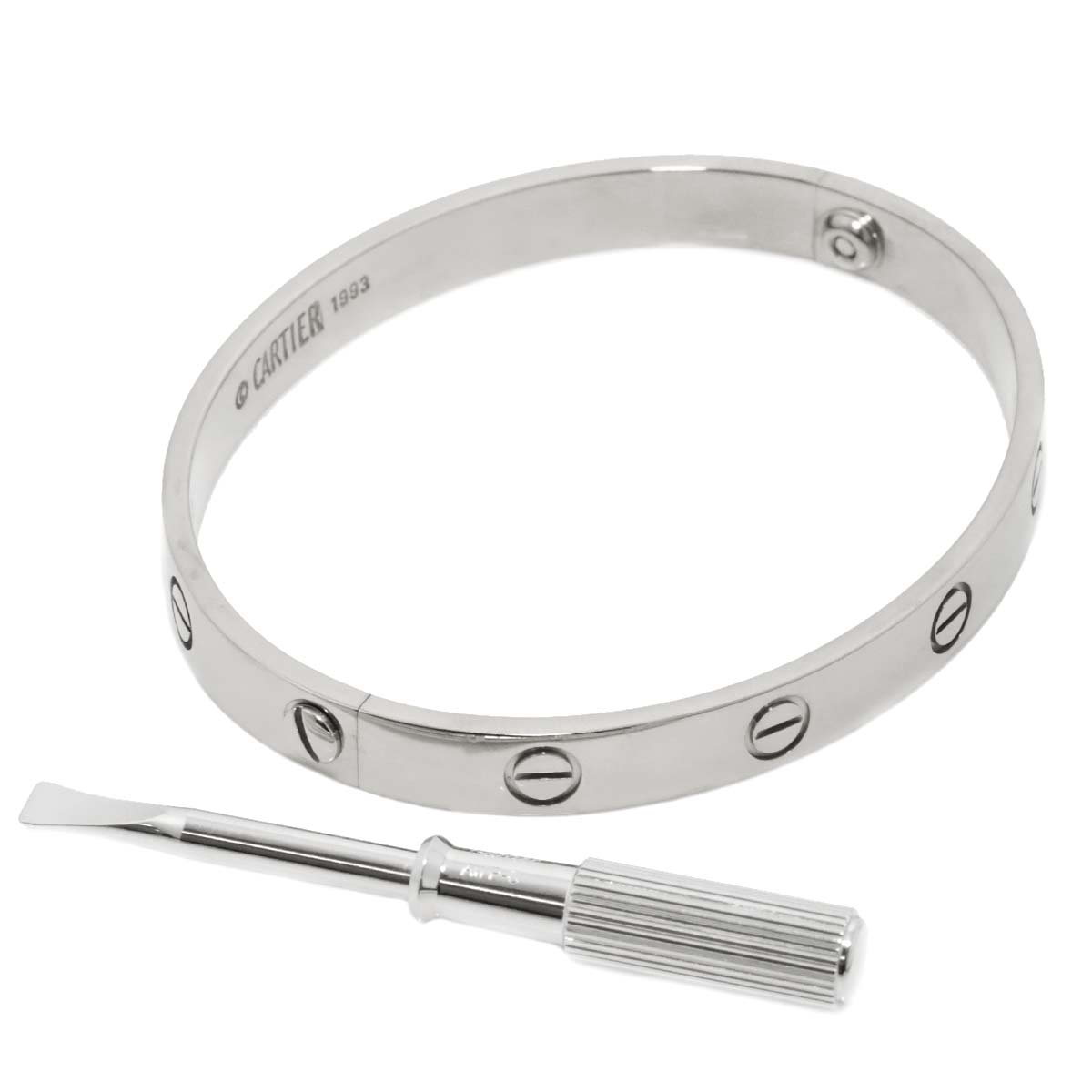 Love Bracelet Bangle 18K WG 750 Size17