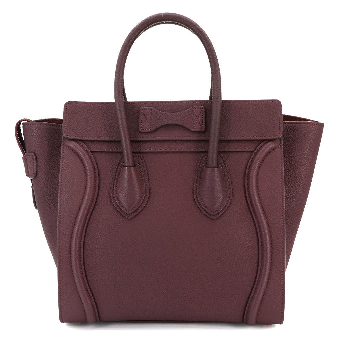 Luggage Micro Shopper Hand Bag Leather Bordeaux 167793 Purse