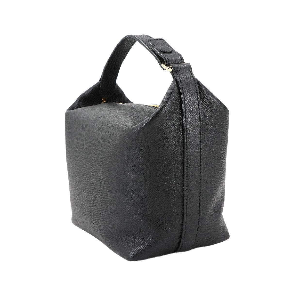 Mochi 2way Hand Shoulder Bag Leather Black Purse