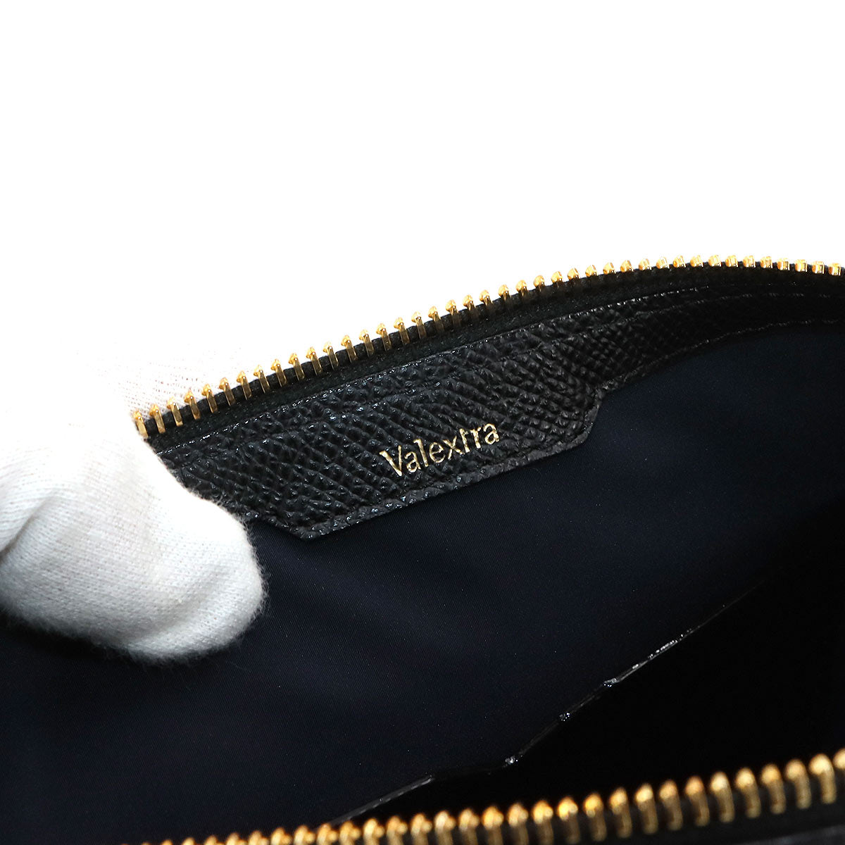 Mochi 2way Hand Shoulder Bag Leather Black Purse