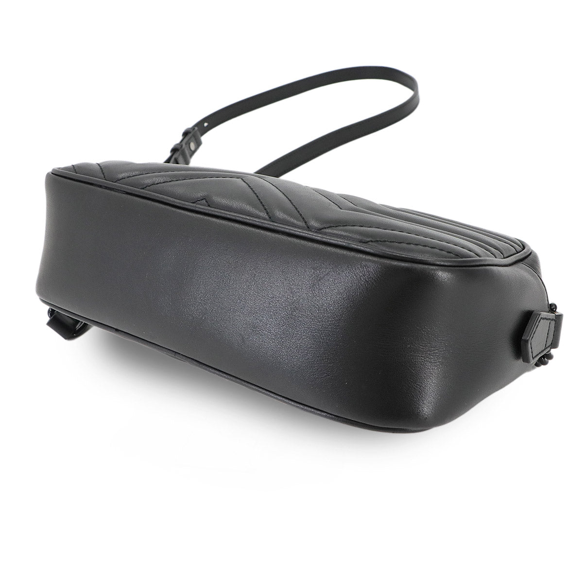 GG Marmont Chain Shoulder Bag Leather Black 447632 Purse