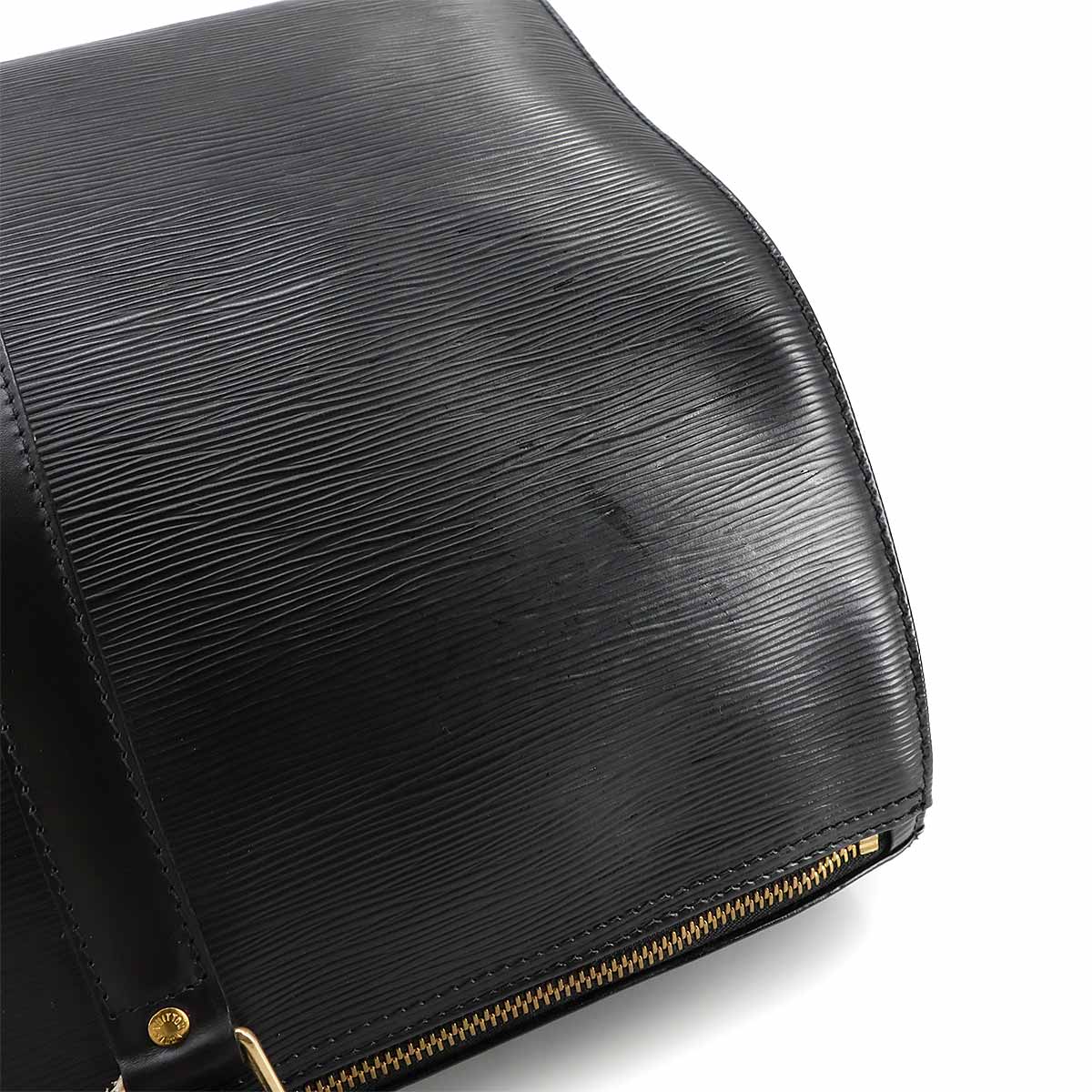 Epi Keepall 45 Boston Bag Leather Noir M59152 Purse