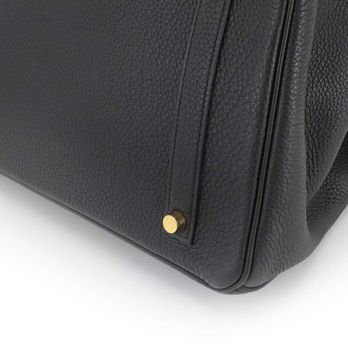 Birkin 35 Hand Bag Togo Leather Black Purse