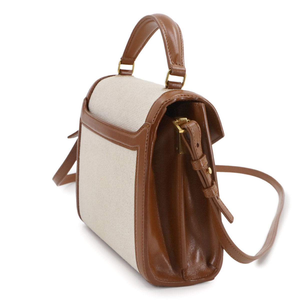 Cassandra Top handle Mini Hand Shoulder Bag Beige