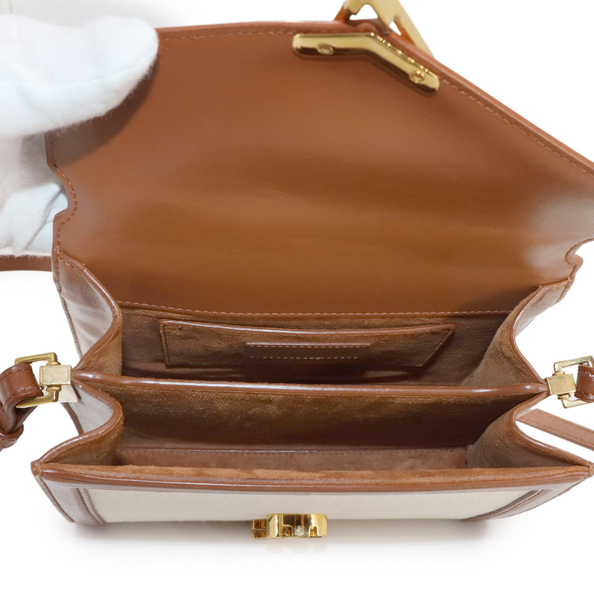 Cassandra Top handle Mini Hand Shoulder Bag Beige