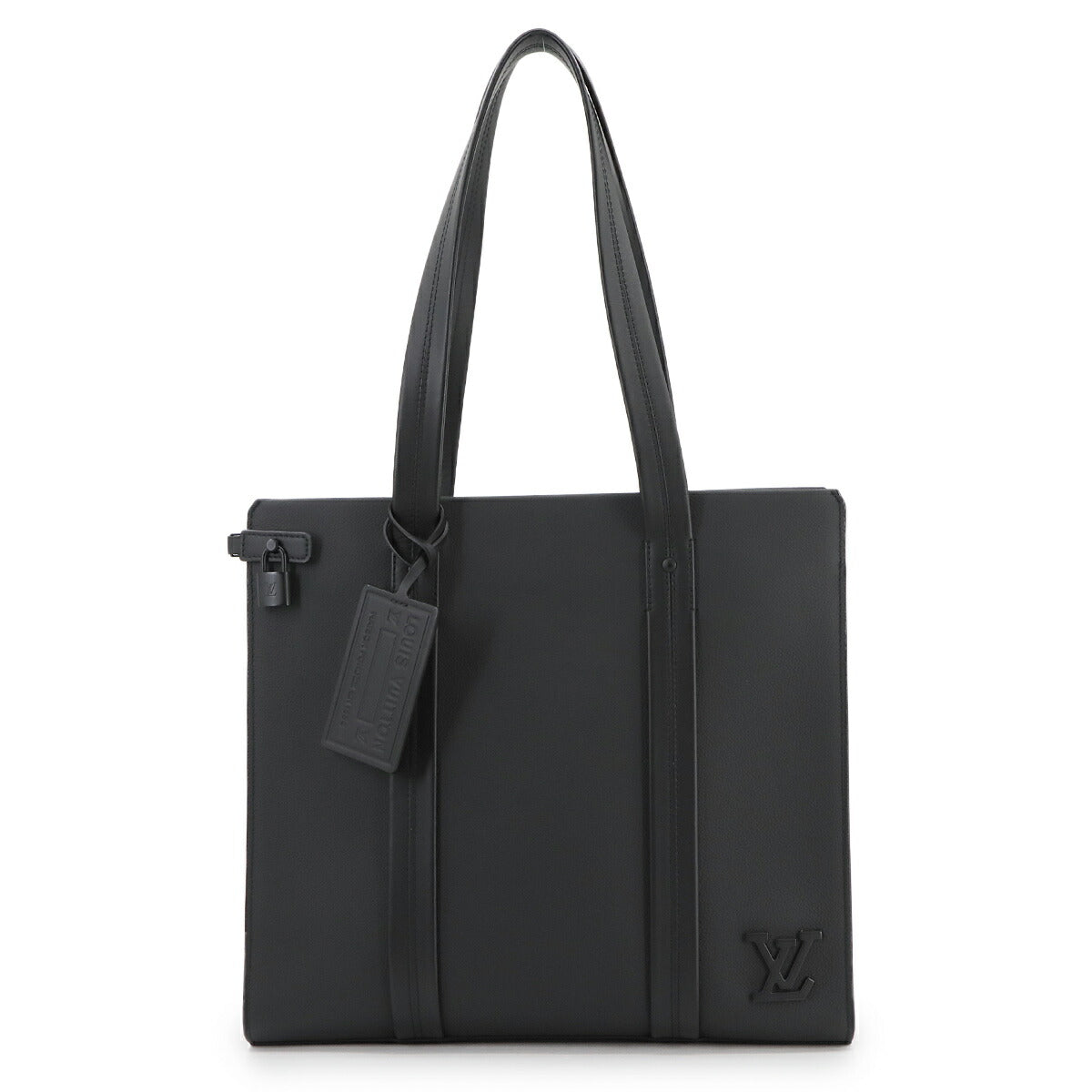 Aerogram Takeoff Tote Bag Leather Black M57308 LV Purse