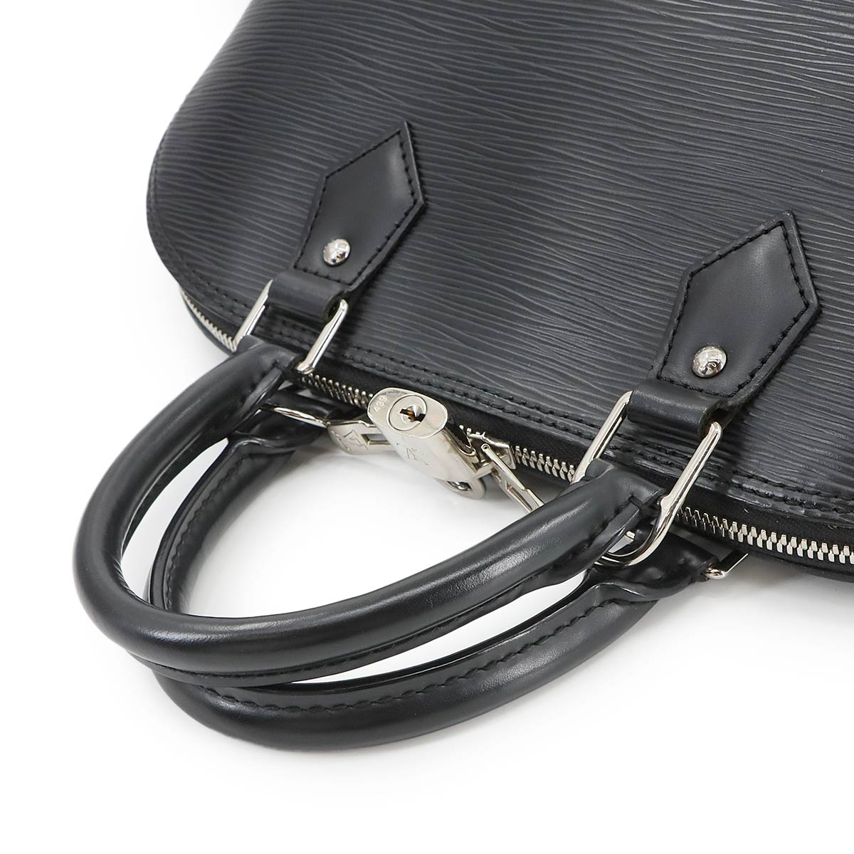 Epi Alma PM Hand Bag Leather Noir Black M52802 Purse