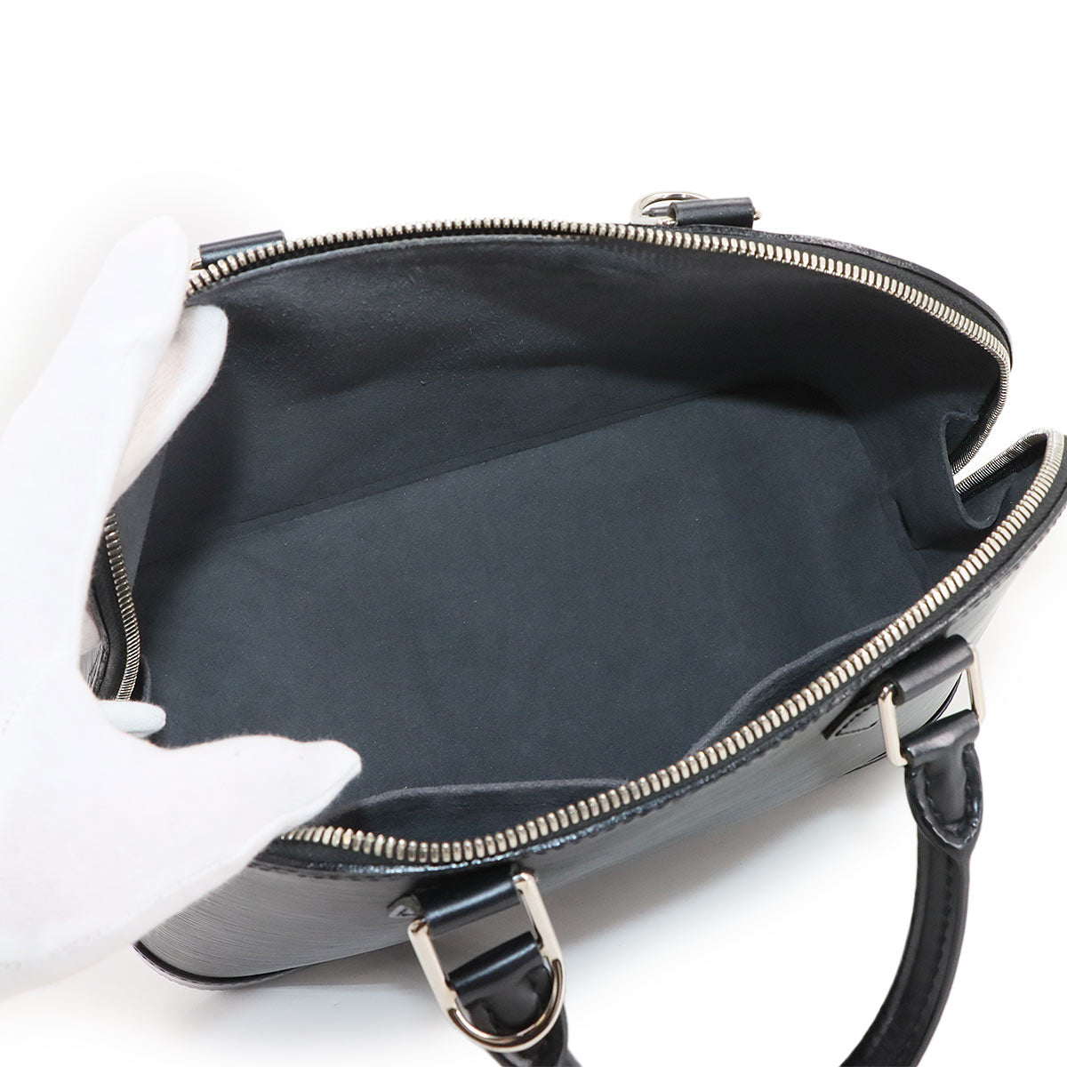 Epi Alma PM Hand Bag Leather Noir Black M52802 Purse