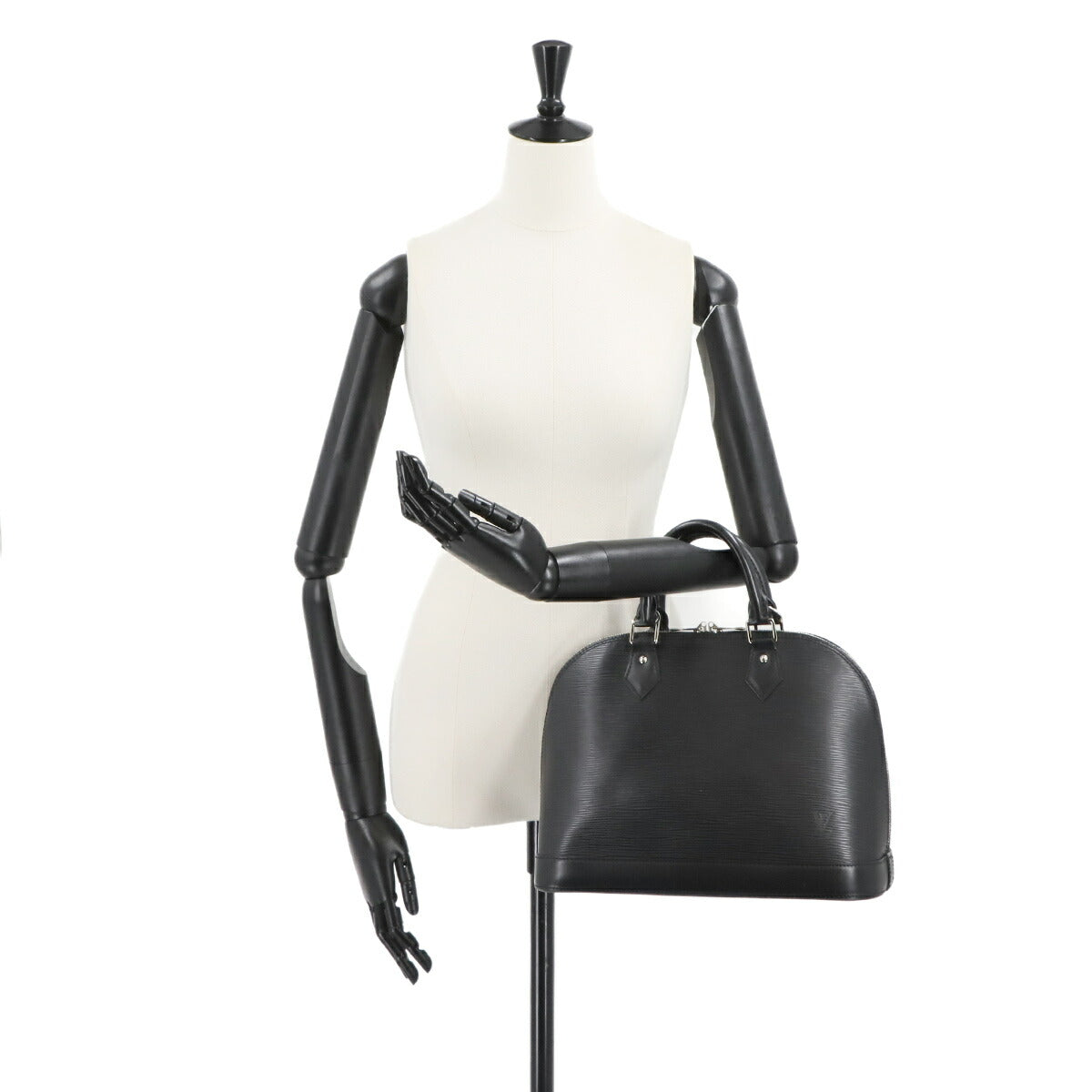 Epi Alma PM Hand Bag Leather Noir Black M52802 Purse