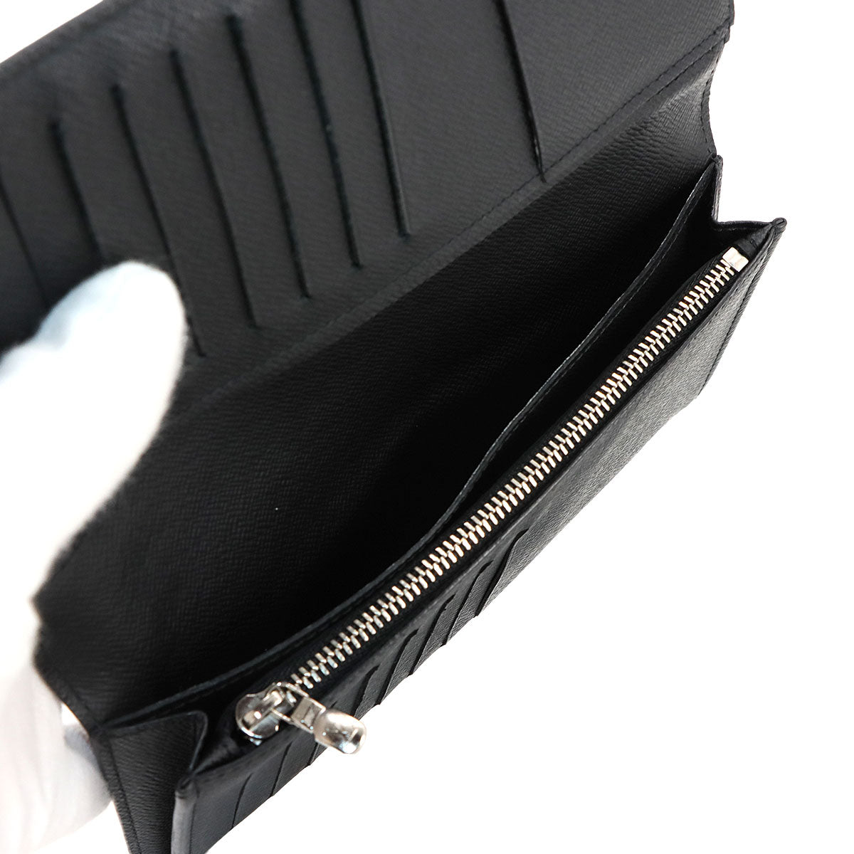 Damier Graphite Brazza Long Wallet Gray N62665 Purse