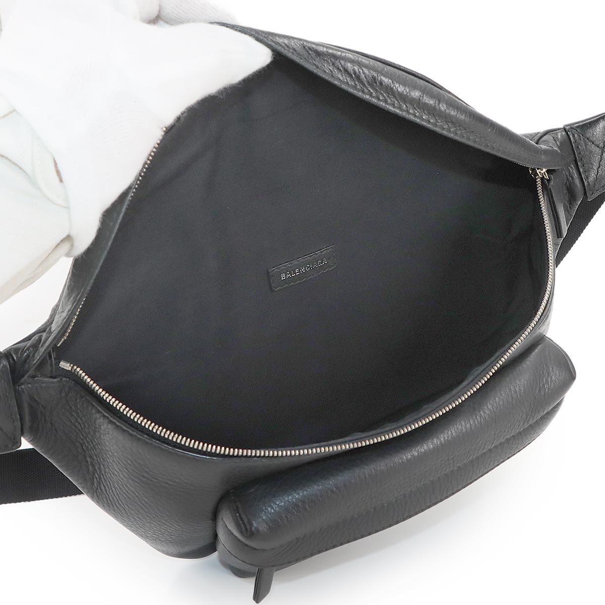 Everyday Belt pack Crossbody Bag Leather Black 552375 Purse