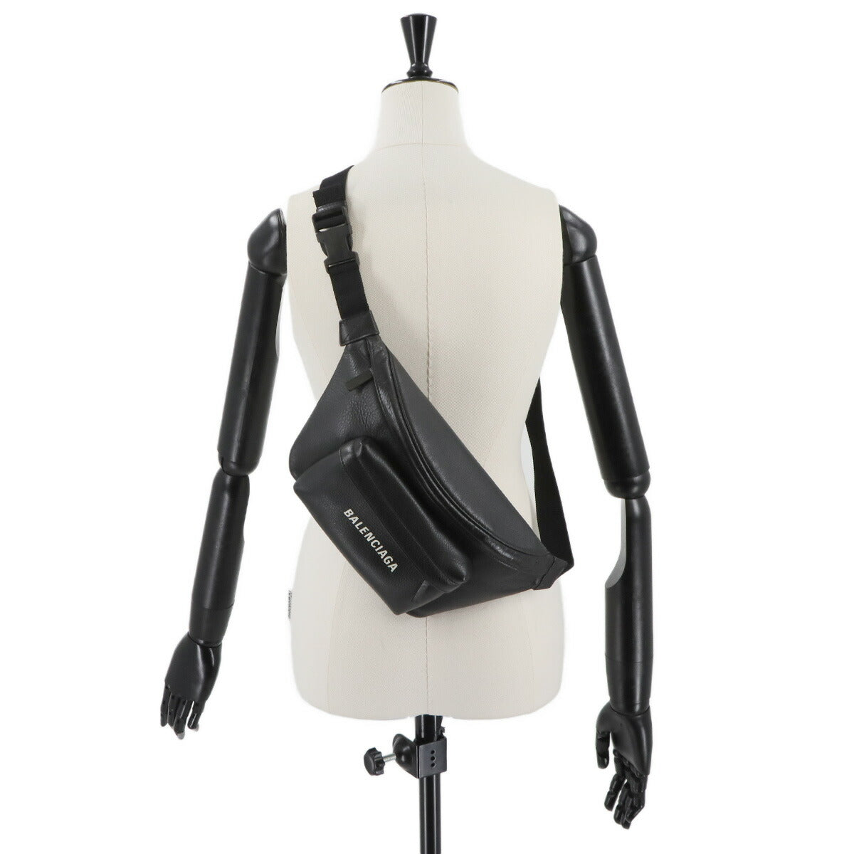 Everyday Belt pack Crossbody Bag Leather Black 552375 Purse