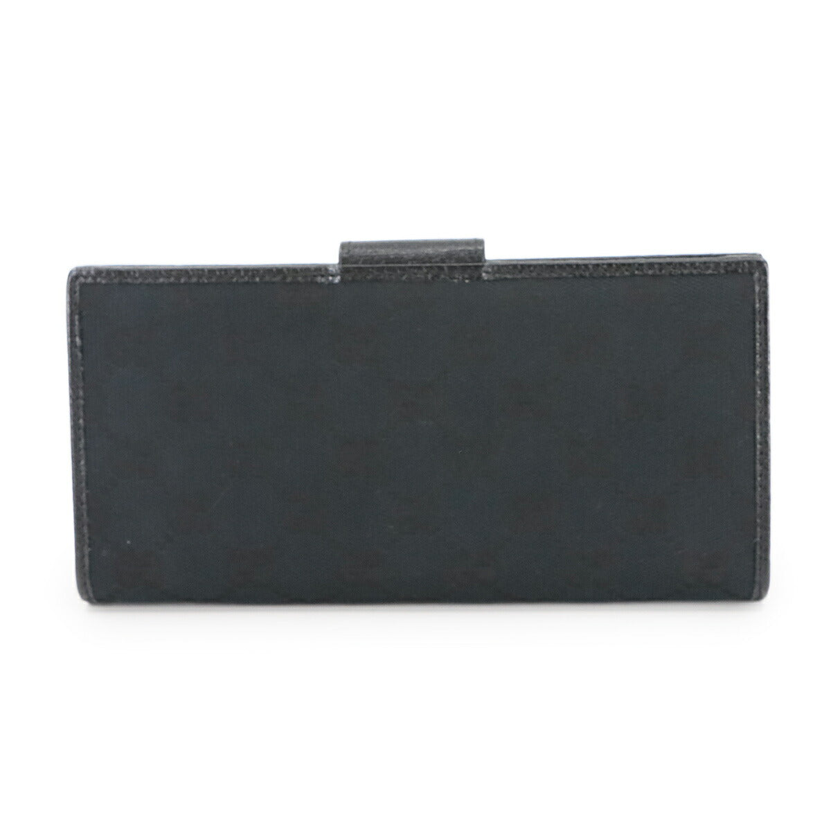 Abbey GG Canvas Long Wallet Leather Black 141412 Purse