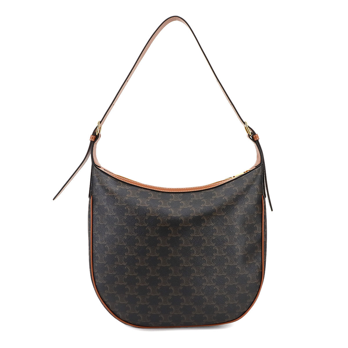 Triomphe Heloise Shoulder Bag Leather Tan 114712 Purse