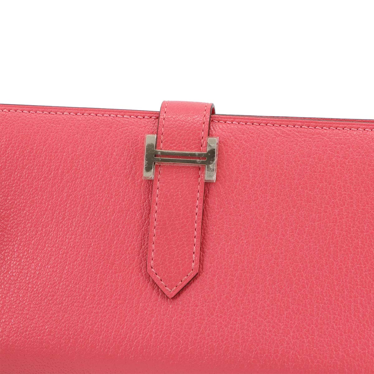 Bearn Souffle Long Wallet Chevre Rose Azalee Purse