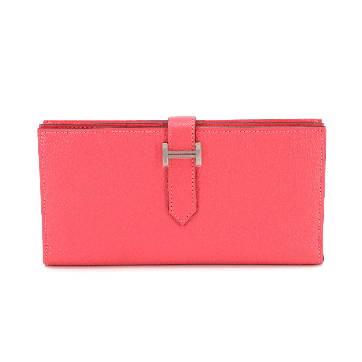 Bearn Souffle Long Wallet Chevre Rose Azalee Purse