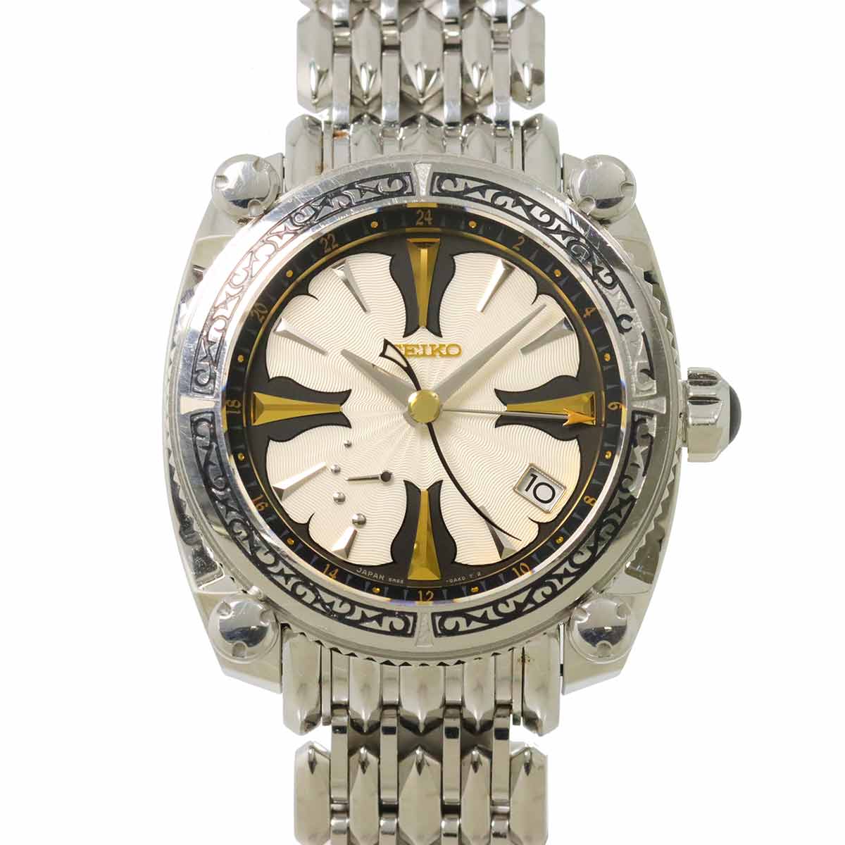 Galante beauty and the beast GMT SBLA061 White Dial Mens