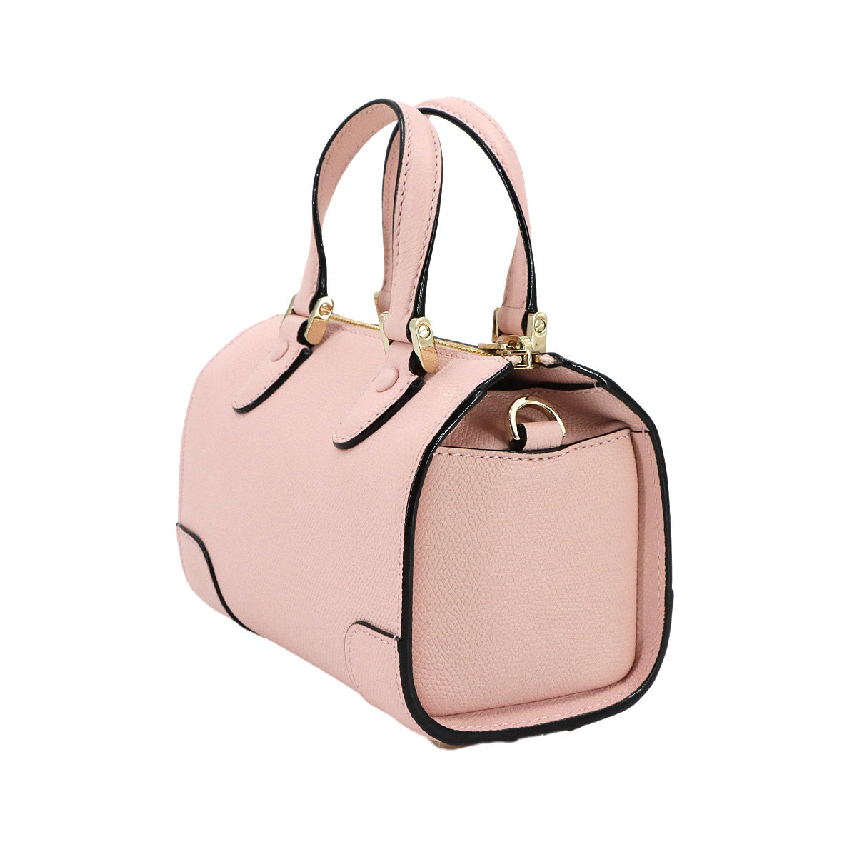 Babila Boston Micro Bag Hand Shoulder Leather Pink