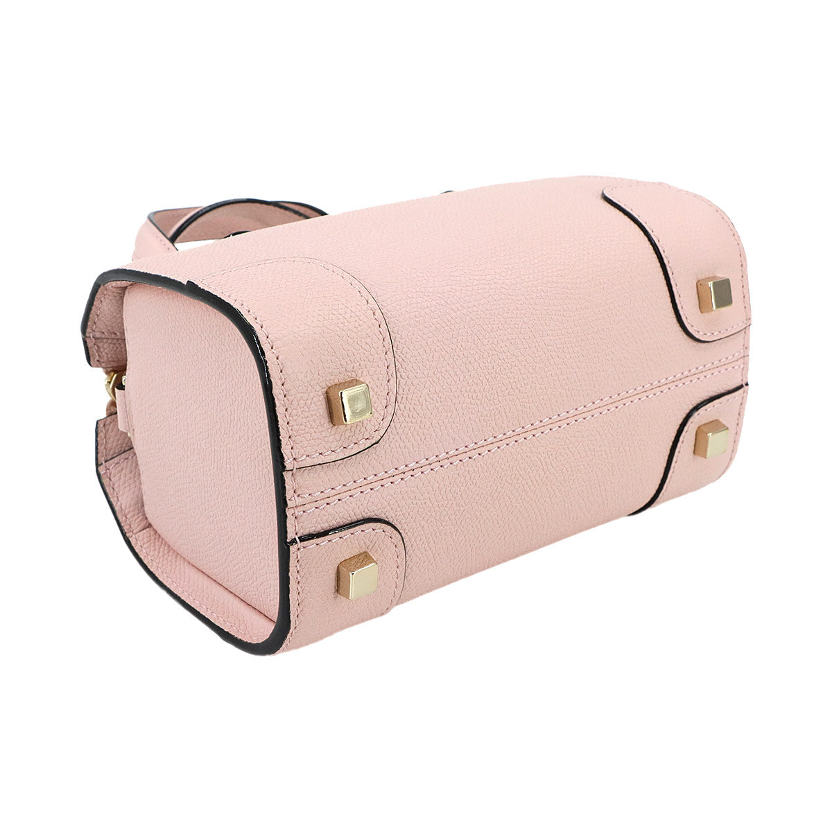 Babila Boston Micro Bag Hand Shoulder Leather Pink