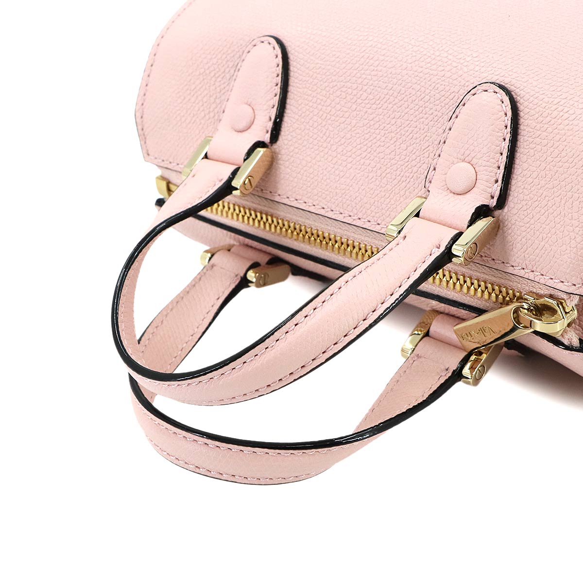 Babila Boston Micro Bag Hand Shoulder Leather Pink