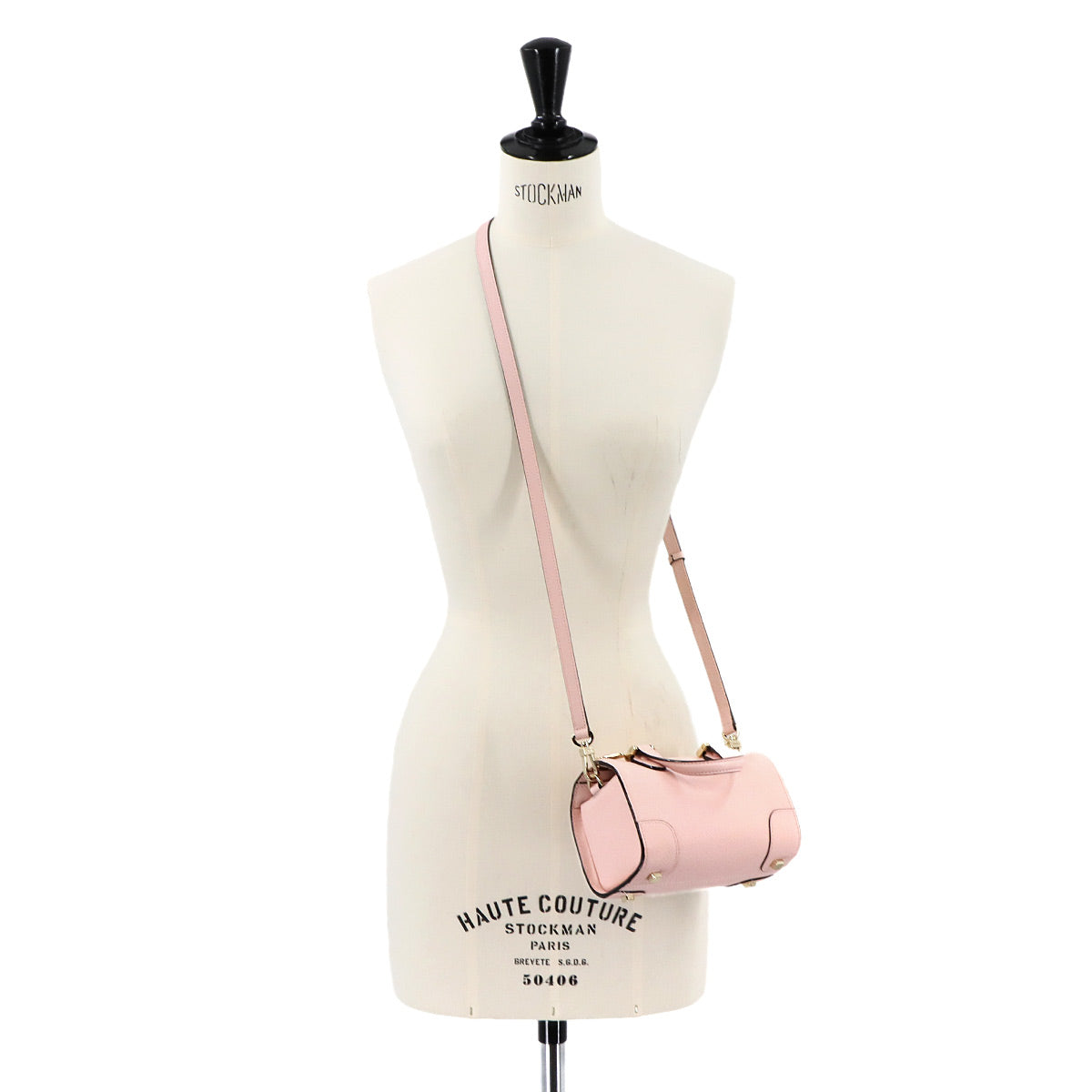 Babila Boston Micro Bag Hand Shoulder Leather Pink