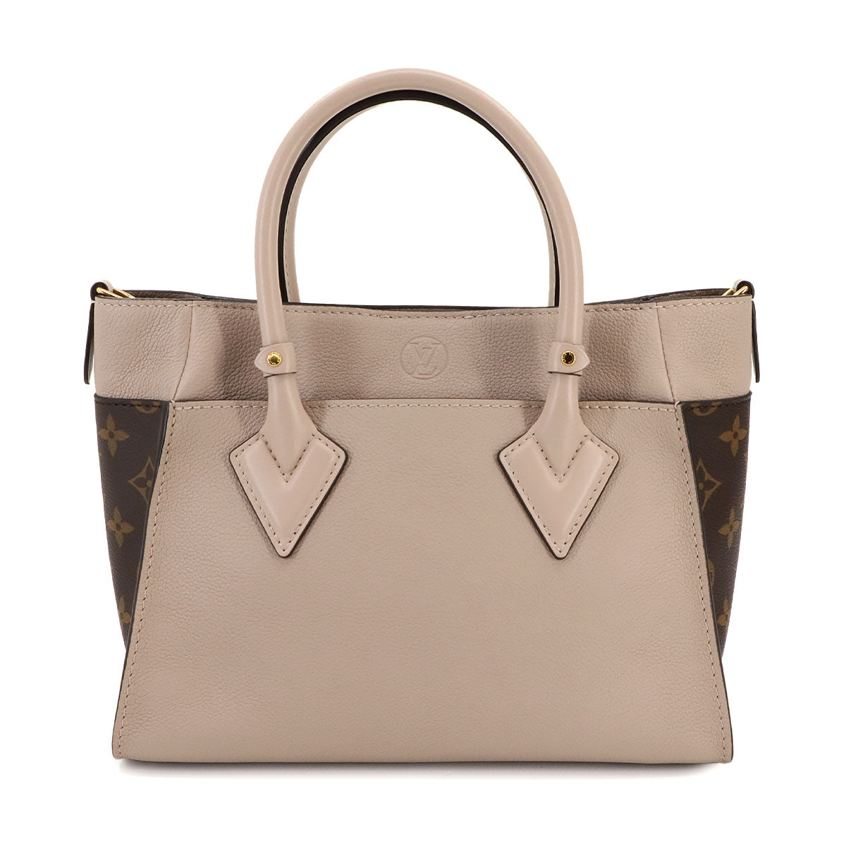 On my side PM Hand Shoulder Bag Leather Greige M57729