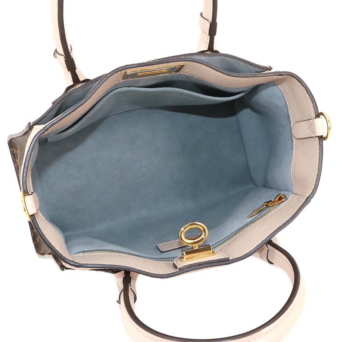 On my side PM Hand Shoulder Bag Leather Greige M57729