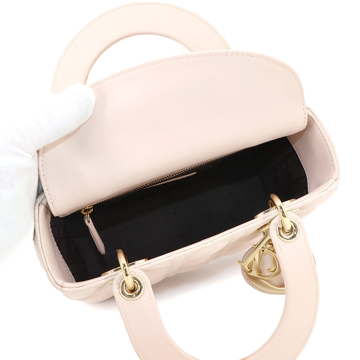 Lady Dior My ABCDior Small Hand Shoulder Bag Leather