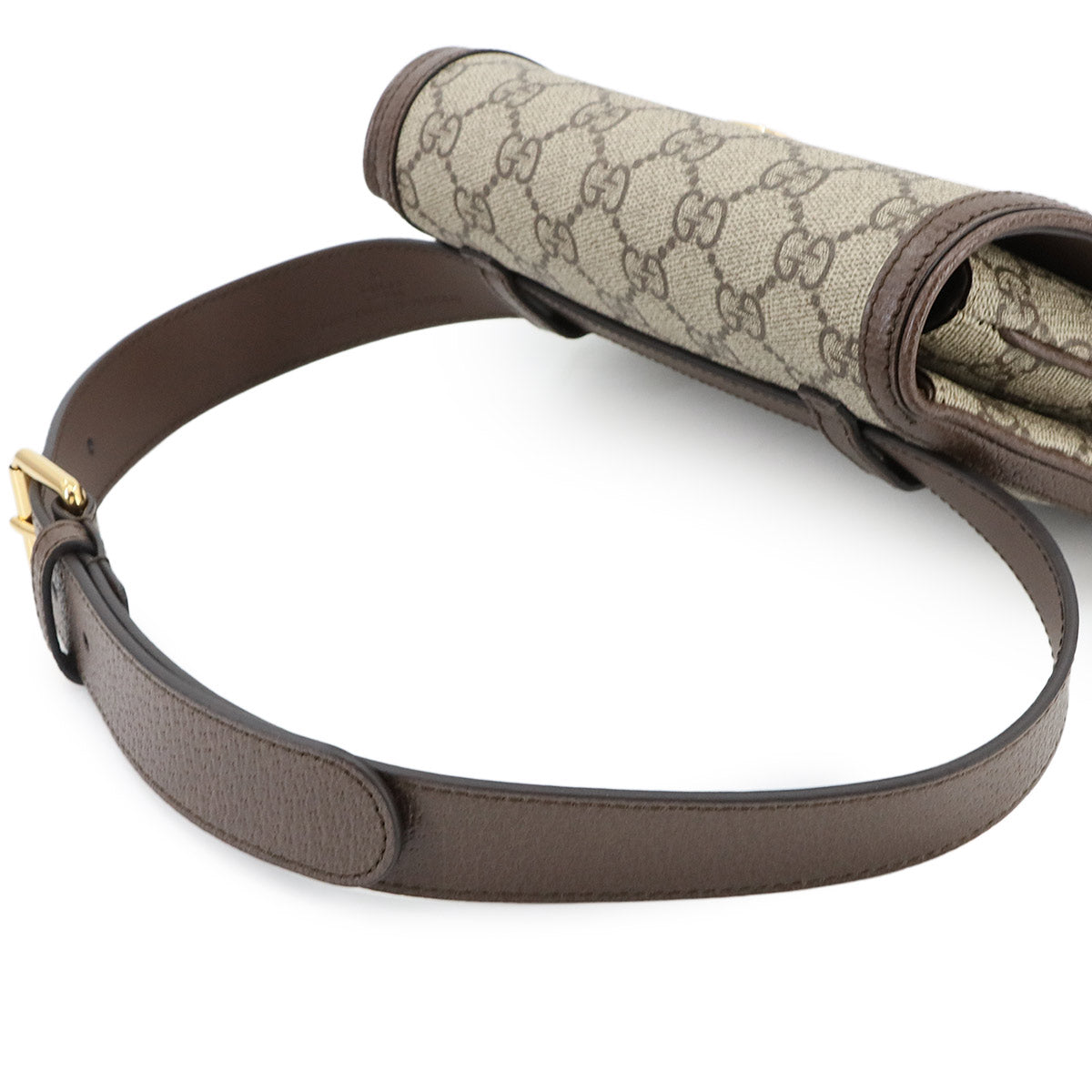 Blondie GG Supreme Belt Bag Leather Beige Brown 703807 Purse