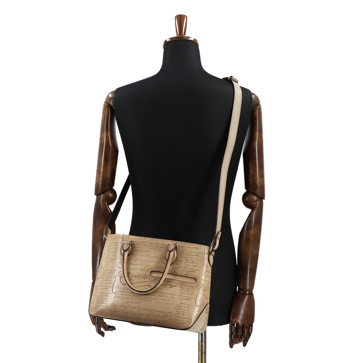 Calligraphy Toujours XS Tote Shoulder Bag Scritto Leather