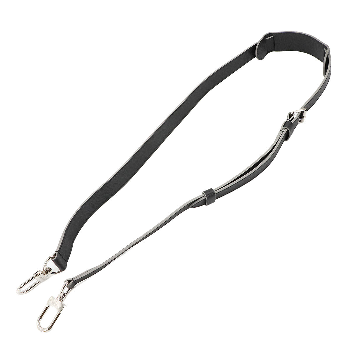 Taiga Shoulder Strap Leather Black Gray