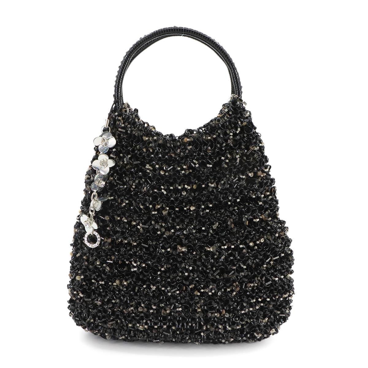 Wire Hand Bag PVC Black Purse