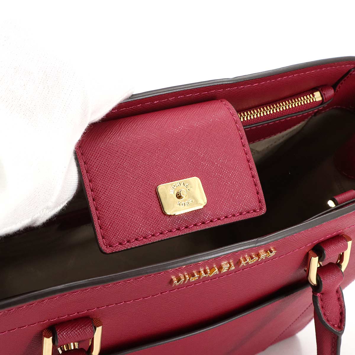 MICHAEL KORS Hand Shoulder Bag Leather Pink Purse