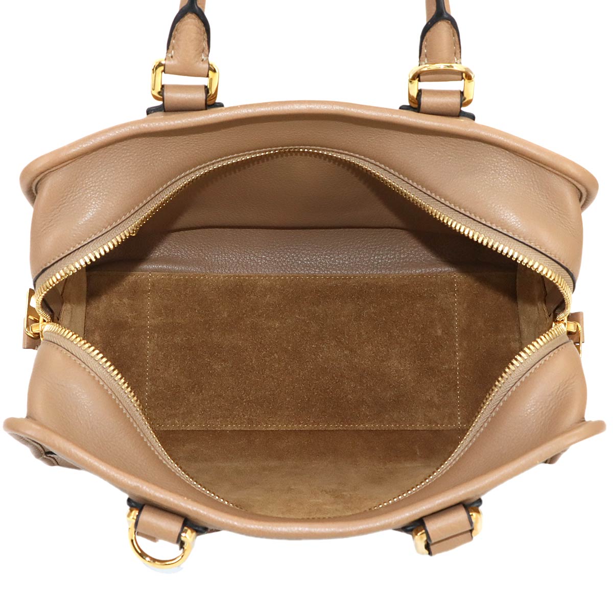 Amazona 28 Hand Shoulder Bag Leather Brown Anagram Purse