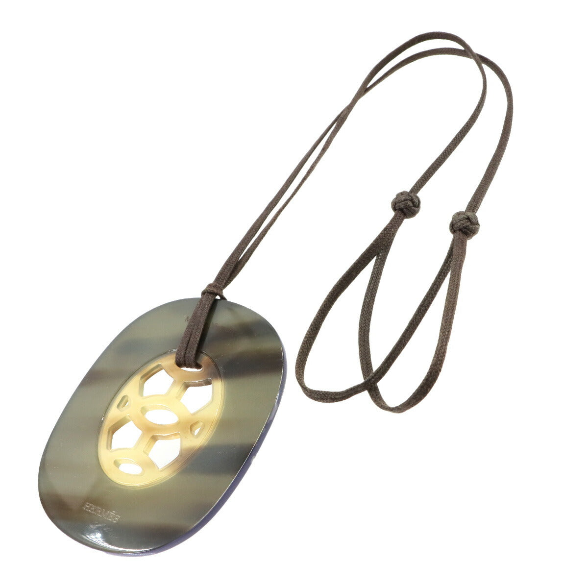 Lift GM Pendant Buffalo Horn Brown Purple Necklace