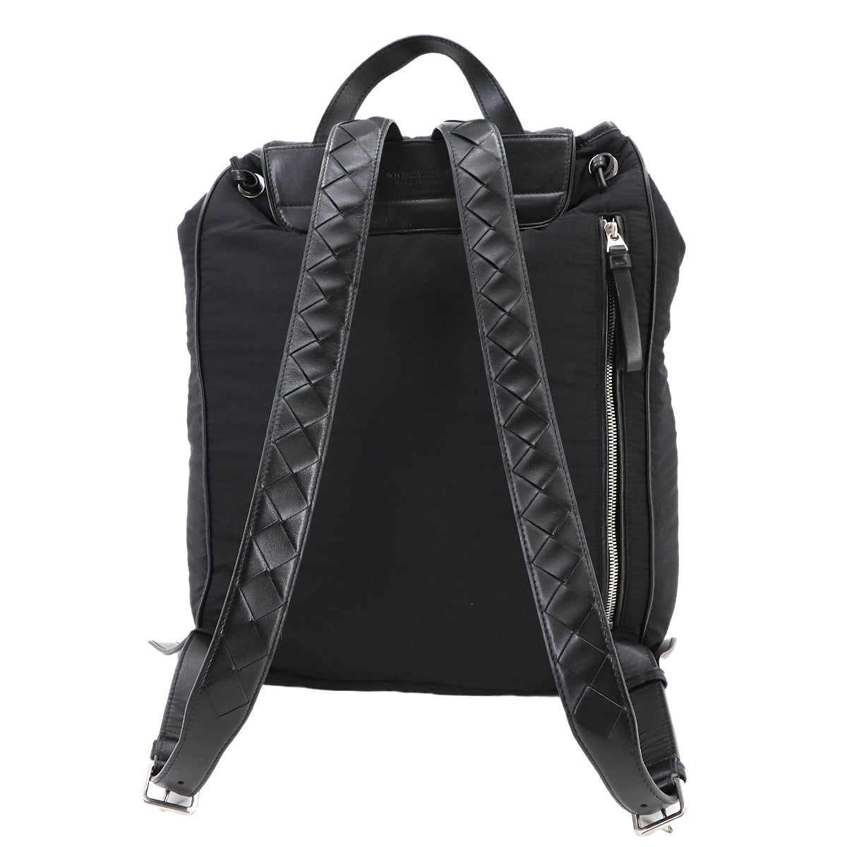 Crossroad Backpack Nylon Leather Black 806160