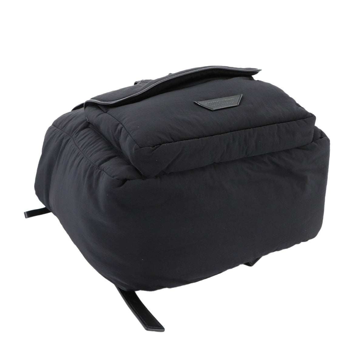 Crossroad Backpack Nylon Leather Black 806160