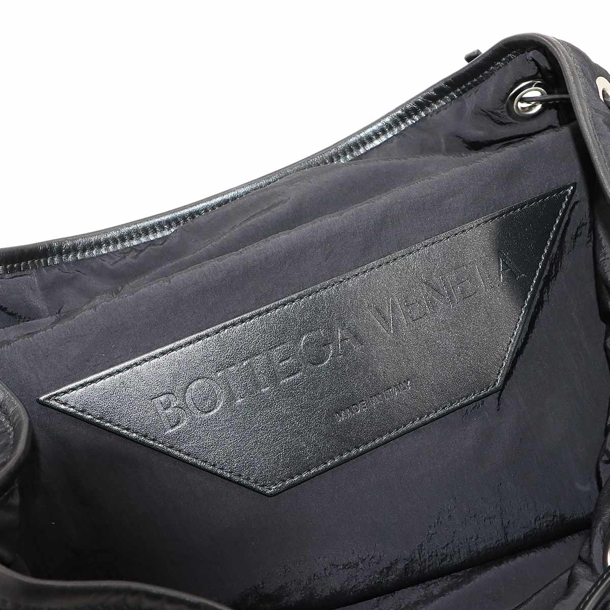 Crossroad Backpack Nylon Leather Black 806160