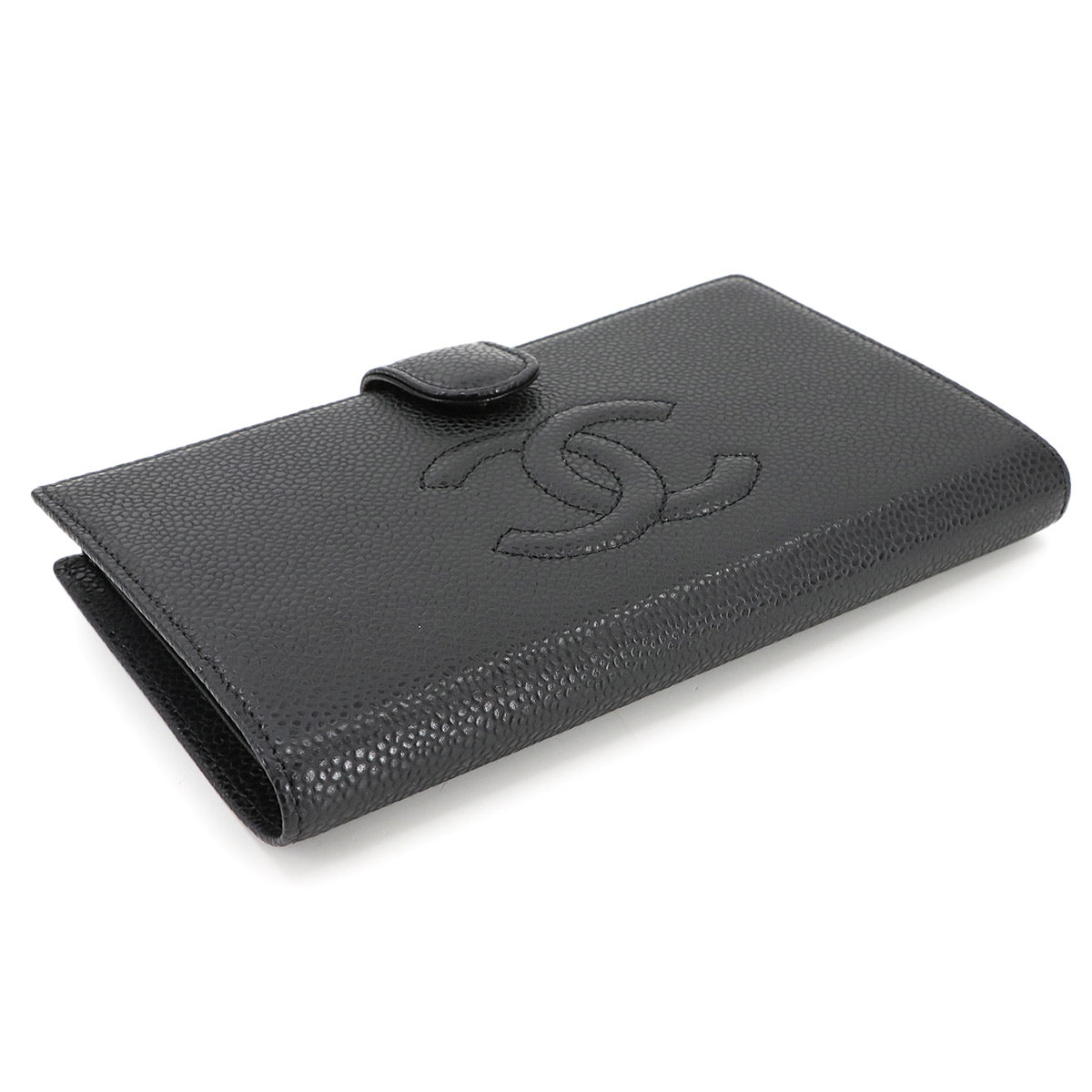 Long Wallet Leather Black A13498 Coco Logos