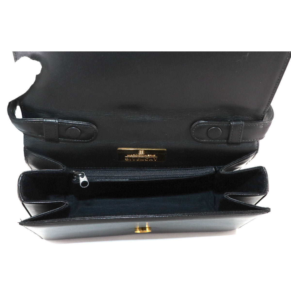 Hand Bag Leather Black Purse