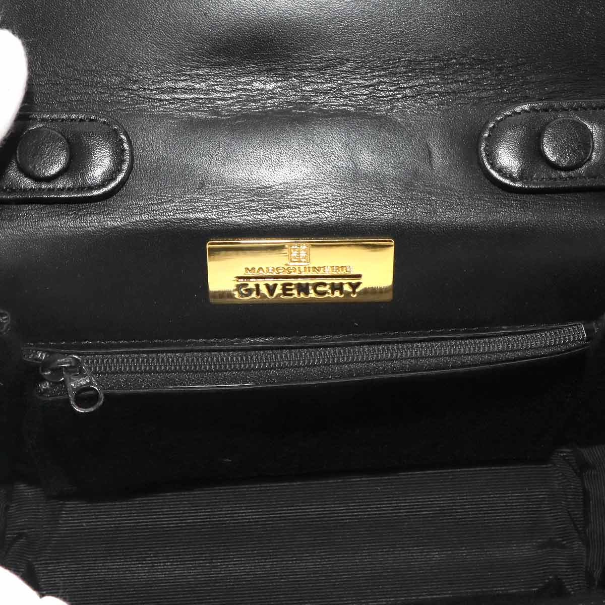 Hand Bag Leather Black Purse