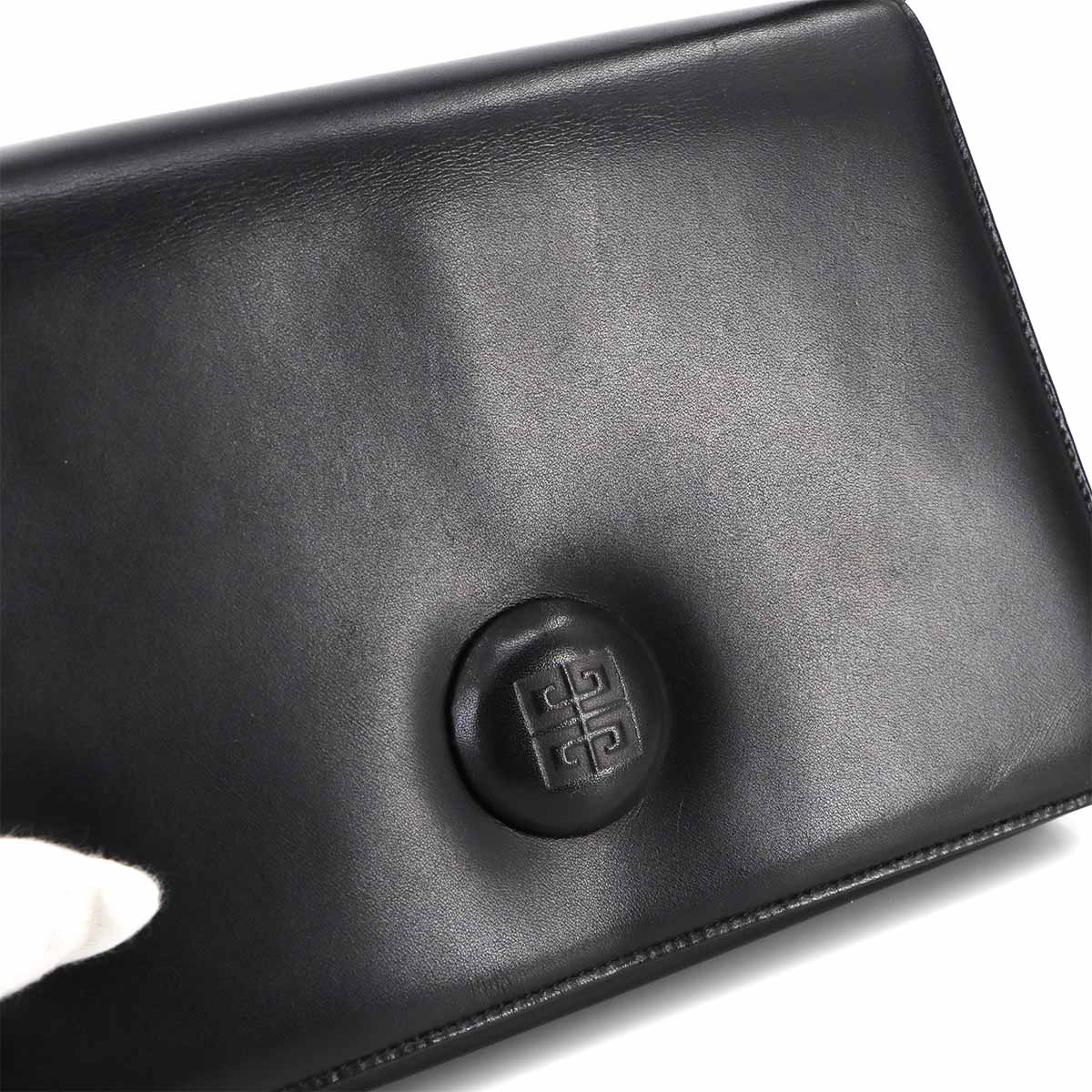 Hand Bag Leather Black Purse
