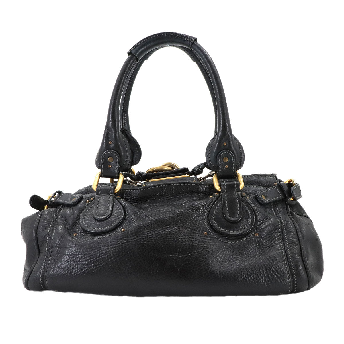 Paddington Hand Bag Leather Black Purse