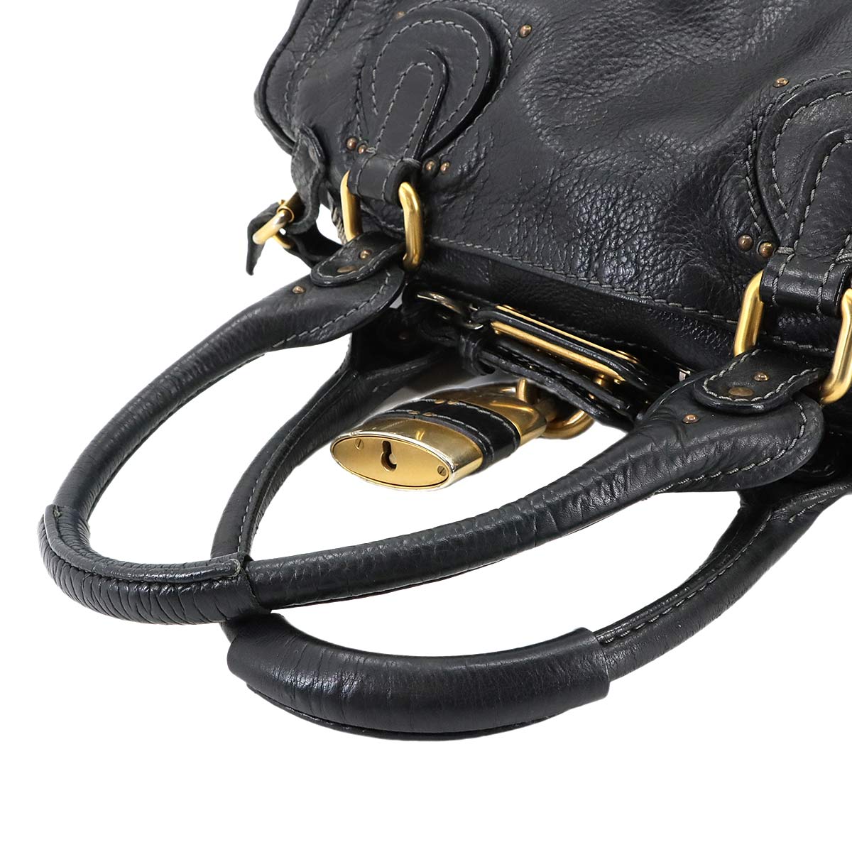 Paddington Hand Bag Leather Black Purse