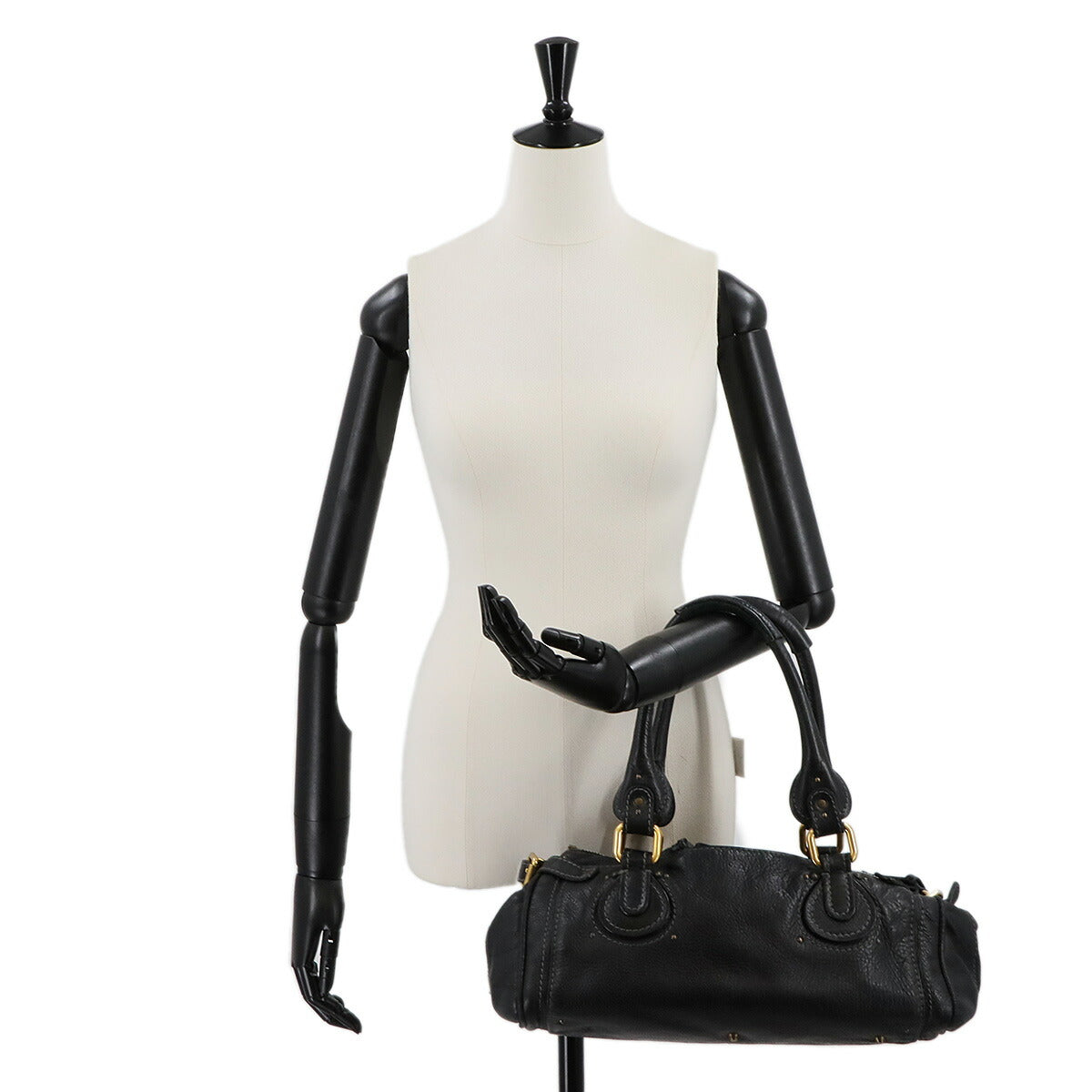 Paddington Hand Bag Leather Black Purse