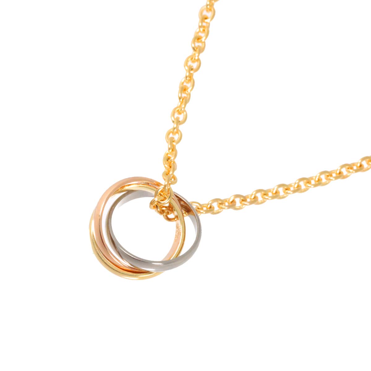 Trinity Necklace 18K YG WG PG 750